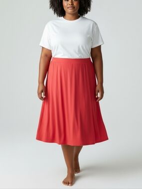NWT Liz Claiborne A-Line Sweater Skirt in Jazzy Rose Size XXL